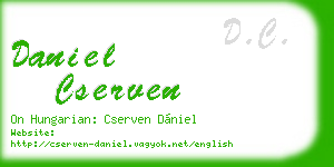 daniel cserven business card